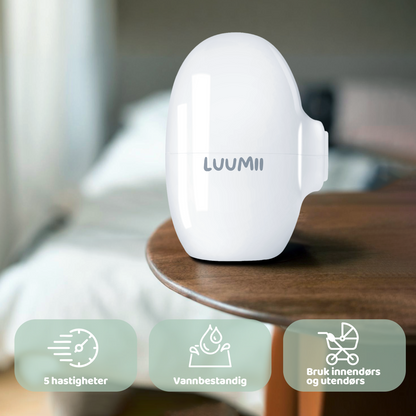 Luumii Babyro Sett – Rocker og Bærbar White Noise Maskin for bedre søvn