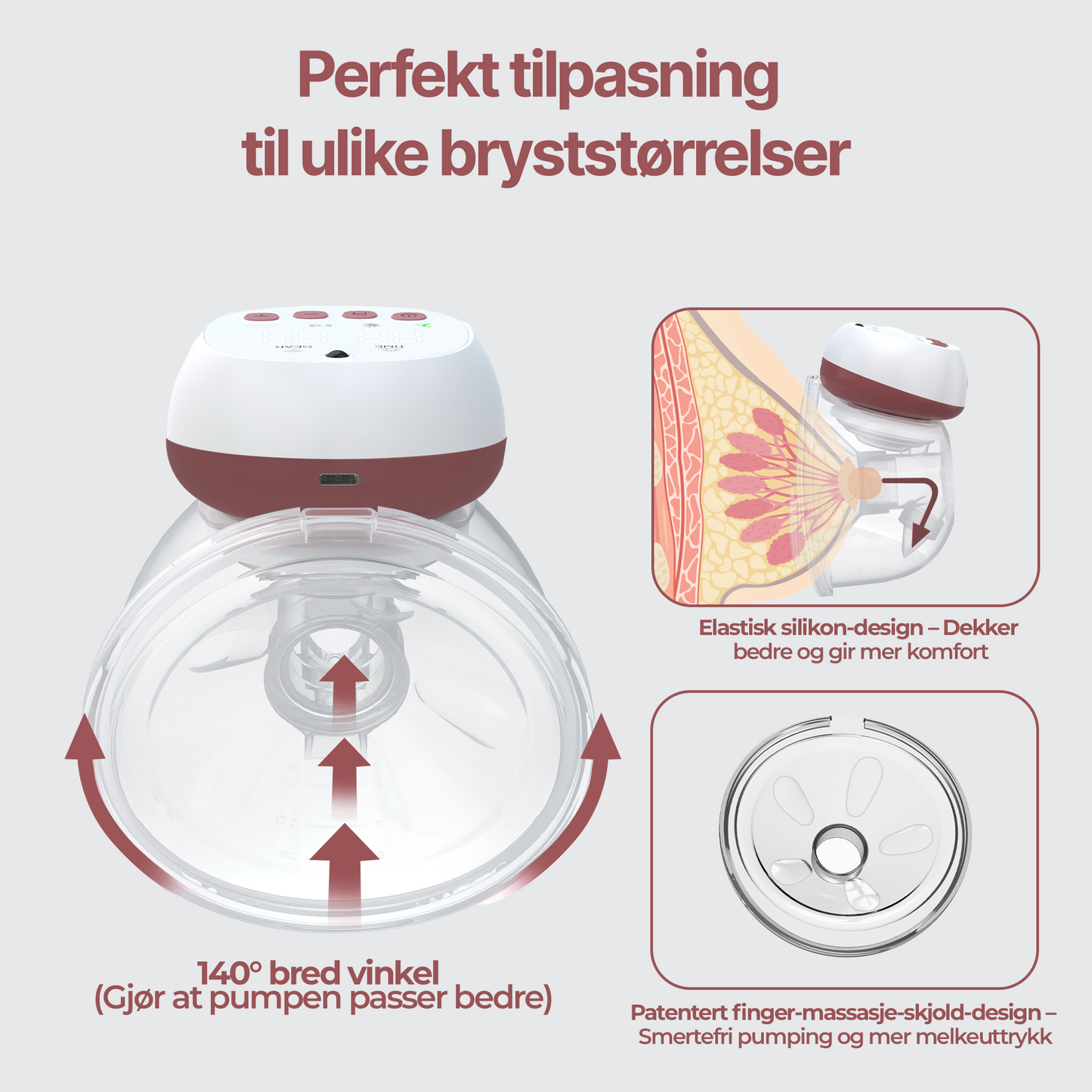 Luumii Dobbel Bærbar Elektrisk Trådløs Brystpumpe | Ema