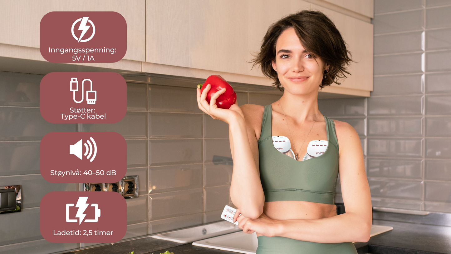 Luumii Ema og Sleep Pakke – Elektrisk Brystpumpe Ema og White Noise Maskin for ro og velvære