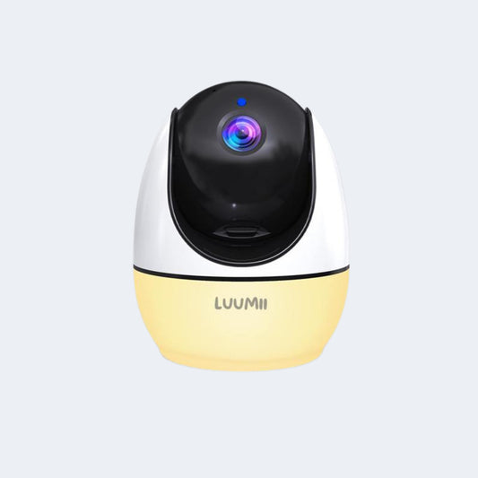 Ekstrakamera til Luumii Babymonitor med nattlys og klar overvåking av babyens rom.