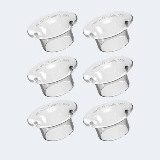 Flensinnsats Sett til Elektrisk Brystpumpe Luumii (17/19/21 mm) – 2 stk