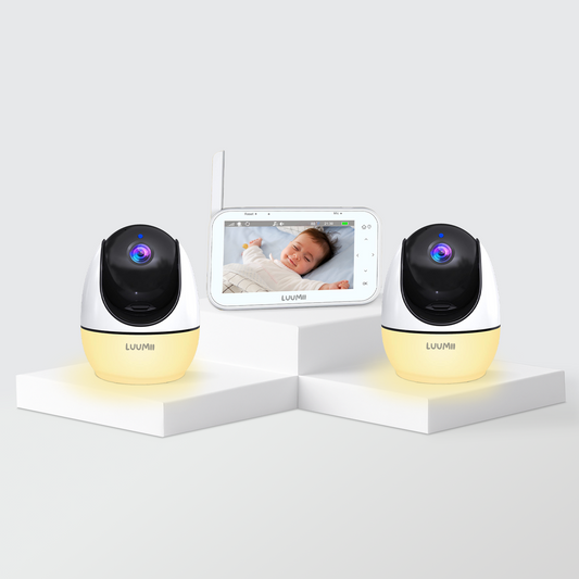 Luumii Babymonitor med Nattlys – 2 Kameraer