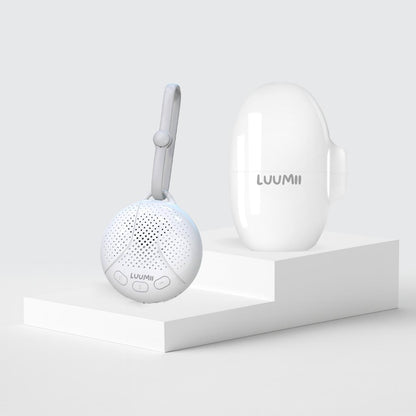 Luumii Babyro Sett – Rocker og Bærbar White Noise Maskin for bedre søvn
