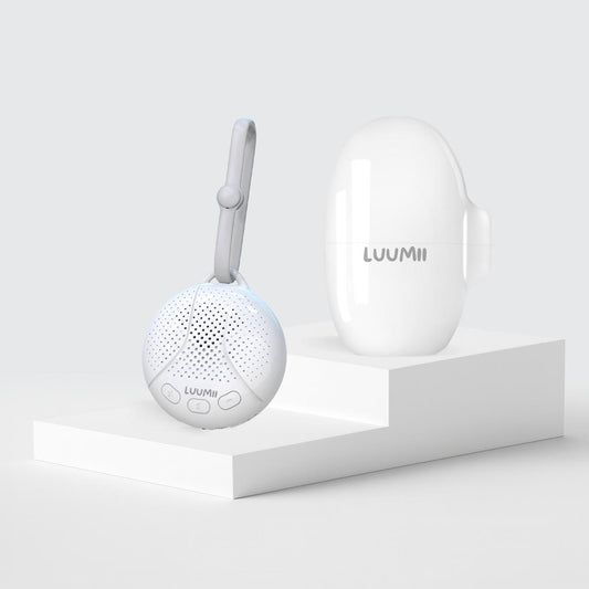 Luumii Babyro Sett – Rocker og Bærbar White Noise Maskin for bedre søvn