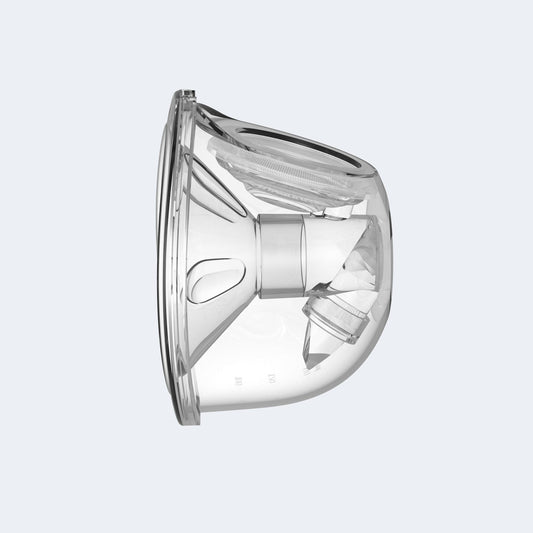 Komplett brystpumpedel 24 mm – flens, ventil og kopp til Luumii elektrisk brystpumpe