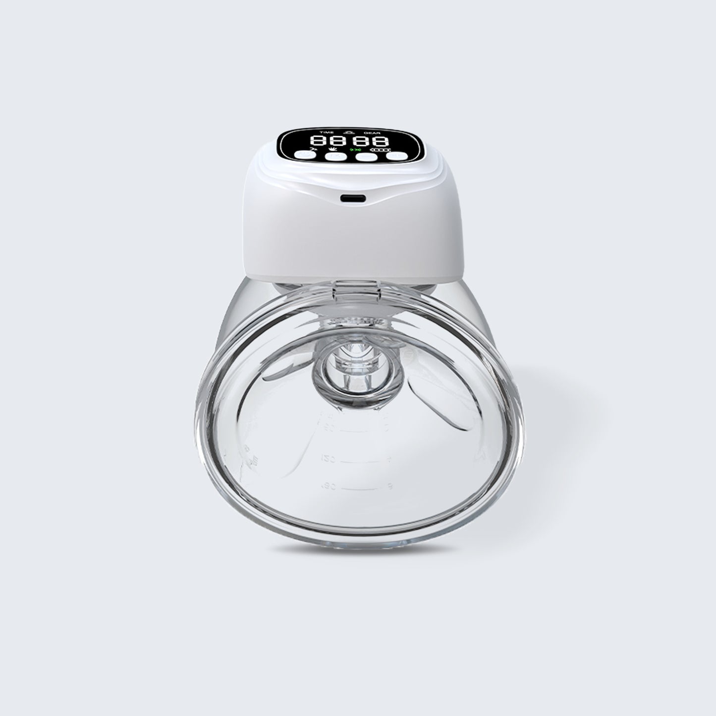 Luumii enkel elektrisk trådløs brystpumpe sett forfra