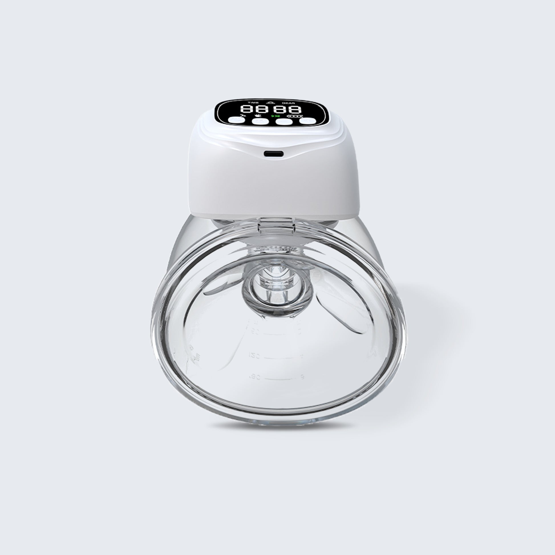 Luumii enkel elektrisk trådløs brystpumpe sett forfra