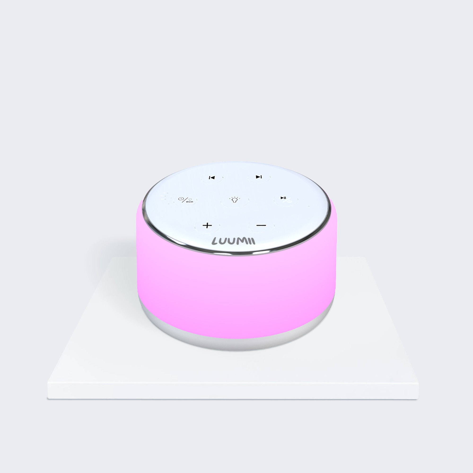 Luumii white noise maskin med 34 beroligende lyder og 9 nattlys for bedre søvn for baby og voksne