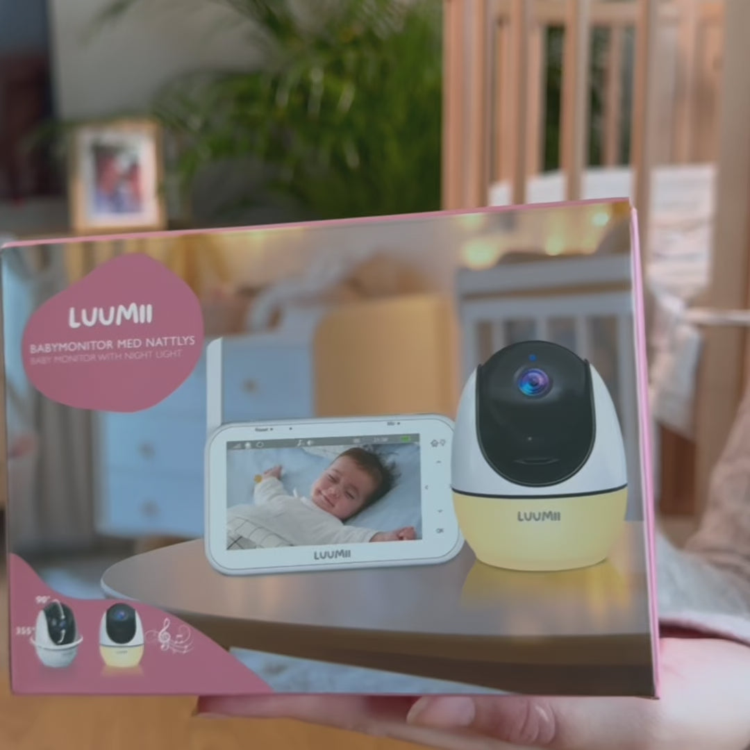video Luumii Babymonitor med Kamera og Nattlys netside